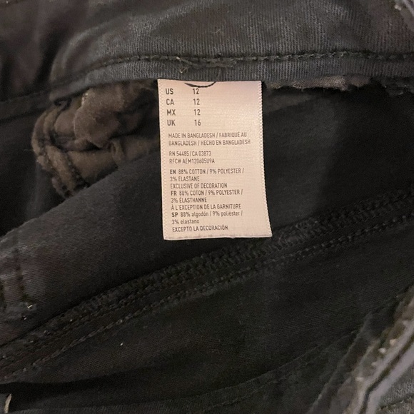 American Eagle Next Level Stretch Midi Shorts - Black - Picture 4 of 4